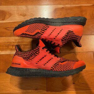 adidas Ultra Boost Solar Red/ Core Black 5.0 DNA Sneakers Shoes Men's 9.5